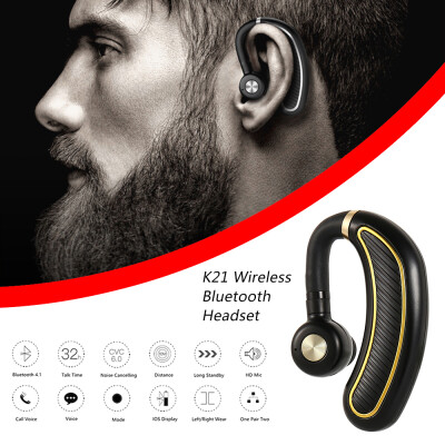 

Headphone willstar K21 wireless bluetooth headset color box black silver english black gold english lithium battery