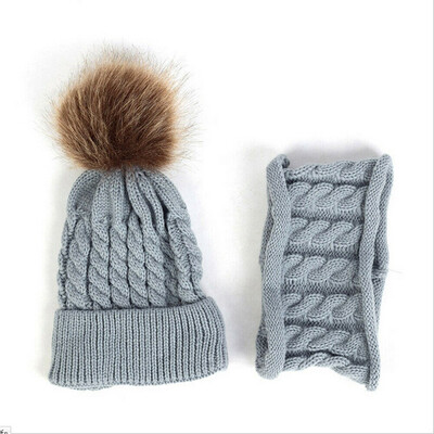 

Toddler Kids Girl&Boy Baby Infant Winter Crochet Knit Hat Beanie Cap Scarf Set