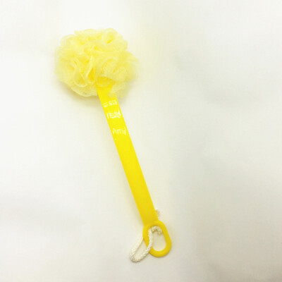 

New Soft Gauze Mesh Rubbing Back Shower Brushes Long Handle Bath Flower Scrubbing Bath Ball Bathroom Shower Supplies