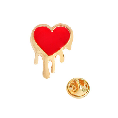 

2pcs Cartoon Dog Heart Lip Brooches Gold Plated Brooch for Women Cute Enamel Pins Wedding Scarf Jacket Clip Collar Brooch