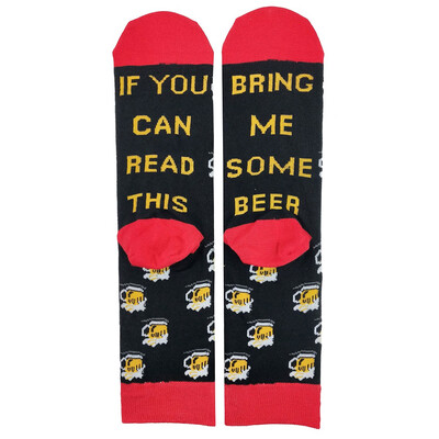 

Personalised Socks Letter Printed Socks If You Can Read This Bring Me A Coffee Beer Food Socks Funy Socks Unisex Socks