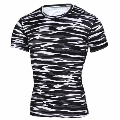 

Toponeto Fashion Mens Short Sleeve Yoga Fitness Print Casual T-Shirt Sport Top Blouse