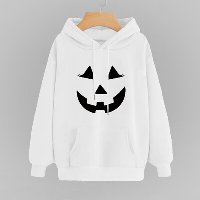 

Tailored Women Print Long Sleeve Casual Hooded Casual Pullover Top Blouse