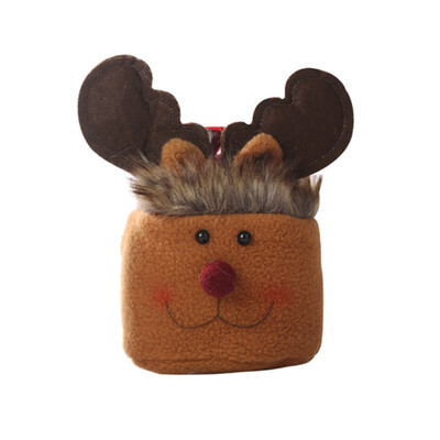 

Christmas Fleece Various Angel Apple Bag With Small Bell Elk Snowman Santa Claus Drawstring Candy Gift Bag Christmas Decorations