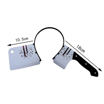 

New Halloween Party Cosplay Tricky Props With Scissors Blood Decor Hammer Headwear Head Band