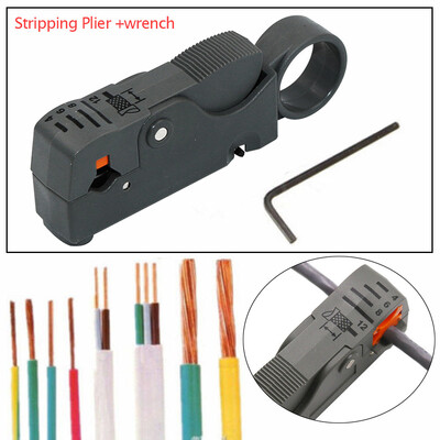 

JPGIF Automatic Stripping Plier Cable Stripper Tools Double Blades stripped Wire