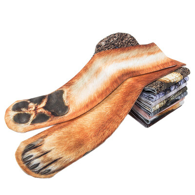 

New Unisex Cycling socks basketball socks yoga sports 3d printed animal foot hoof socks running outdoor sports
