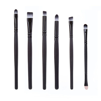 

6 Pcs Make Up Cosmetics Brushes Eyeshadow Eyeliner Beauty Tool Set Kit Gift