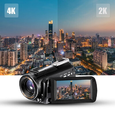 

Andoer AC3 4K UHD 24MP Digital Video Camera Camcorder Recorder DV 30X Zoom 31 Inch Rotation IPS LCD Touchscreen Support WiFi Conn