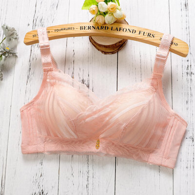 

Women Bras Push Up Padded Bras Wire Free Gathered Underwear Adjust Lace Decorate Lingerie Bralette Female Large Size Intimates
