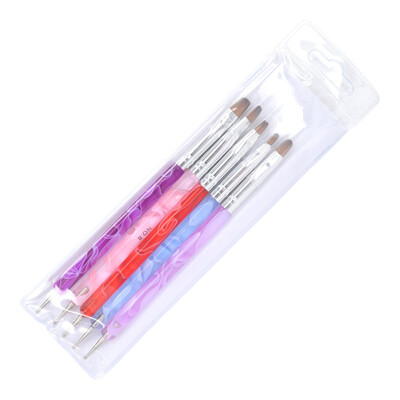 

〖Follure〗Women Gel Nail Brush Nail Tools Brush Set Flower Pen Fan Pen Dizzy Pen