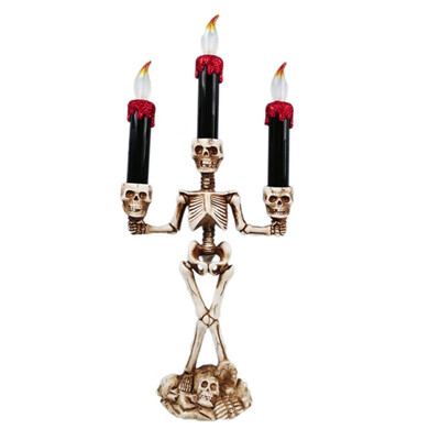 

Halloween Three Candle Lights Horror Decorative Pumpkin Shantou Electronic Lights Bar Party Supplies
