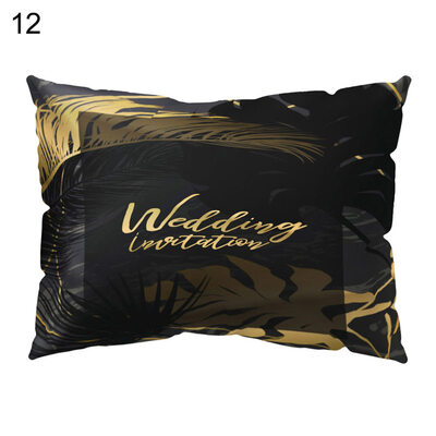 

Leaves Letter Printed Throw Pillow Case Cushion Cover Home Sofa Bed Decoration