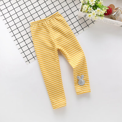 

Toddler Baby Girls Leggings Stripe Cartoon Pattern Kids Cute Stretchy Warm Trousers Pants