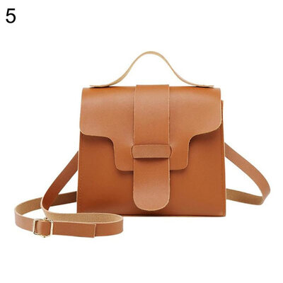

Vintage Solid Color Flip Cover Women Messenger Crossbody Pouch Shoulder Bag