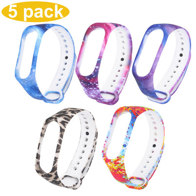 

〖Follure〗5pc Wristband for Xiaomi Mi Band 4 Wristband Replacement Band Silicone Bracelet
