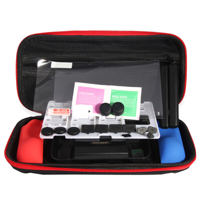 

7 IN 1 Protective Kit with Carrying Bag for Joy-con Silicone Case PET Film Handle Grips Dust-proof Set for Nintend Switch NS