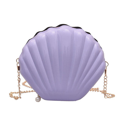 

Fashion Women Mini Solid Color Shell Shoulder Bag Faux Leather Crossbody Pouch