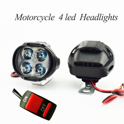 

motorcycles LED Headlight 6500k Super bright spotlights Motorbike Fog lamp auxiliary driving head lamp DRL