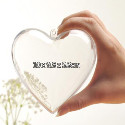 

Hanging Fillable Box 63810cm Empty Christmas Clear Bauble Star Heart Shaped