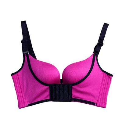 

Women sexy no trace front buckle no steel ring thickening adjustable gathered bra
