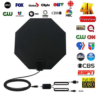 

New HD 4K Digital TV Antenna 980 Miles Range Signal Booster Amplifier HDTV Indoor