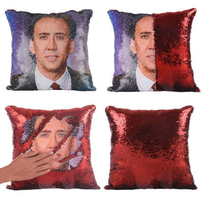 

Super Shining Trump Reversible Color Changing Pillow Case Magical Cushion Cover Sequins Pillow Cover