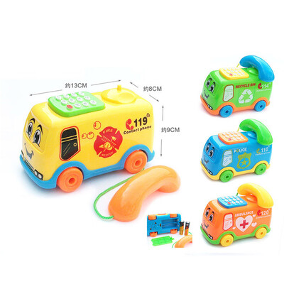 

Gobestart 2017 Baby Toys Music Cartoon Bus Phone Educational Developmental Kids Toy Gift