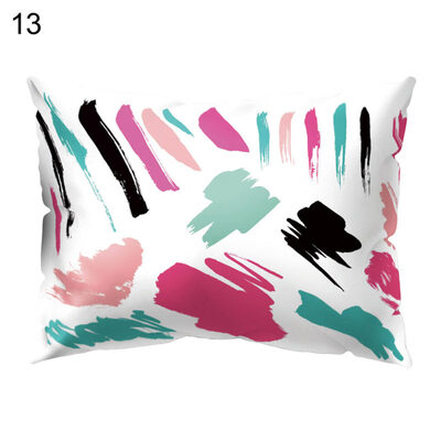 

Multicolor Irregular Pattern Pillow Case Cushion Cover Bed Car Cafe Office Decor