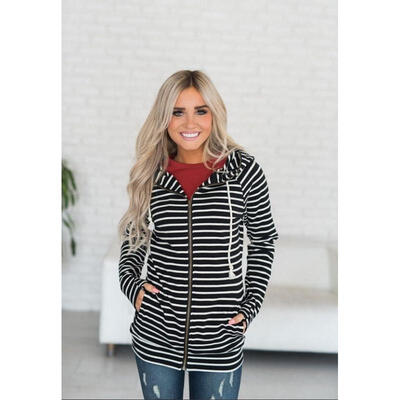 

Women Winter Hooded Zipper Tops Jacket Hoodie Sweatshirt Sweater Jumper Outwear