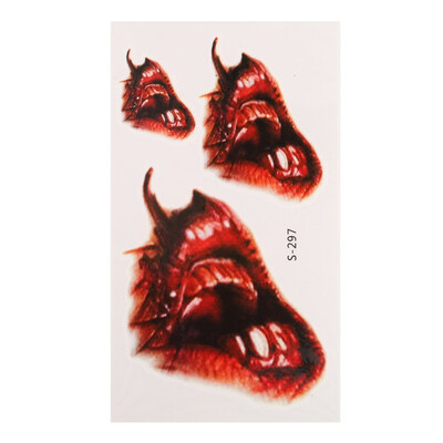 

Halloween Zombie Scars Tattoos With Fake Scab Bloody Costume Makeup Halloween Decoration Terror Wound Scary Blood Injury Sticker