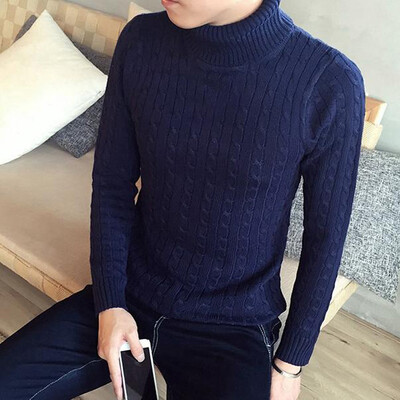 

Mens Warm Pullover Tops Winter Casual Sweater Knitted Jumper Turtleneck Shirts