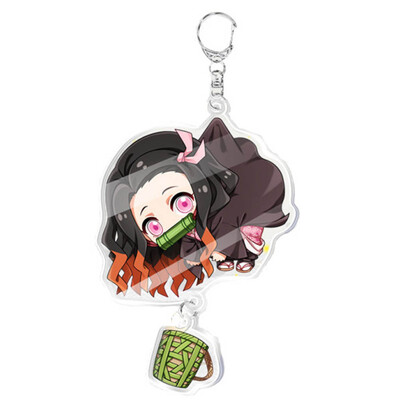 

CAR-TOBBY Anime Kimetsu no Yaiba Acrylic Keychain Key Ring