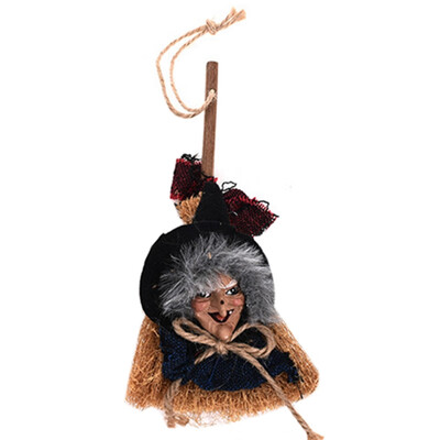 

Halloween Decorations Witch Broom Shape Hanging Ornaments Vivid Holiday Festive Props