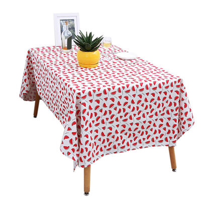 

140x100cm140x140cm Watermelon Pattern Tablecloth Cotton Linen Fabrics Table Cloth Cover Photogragh Props
