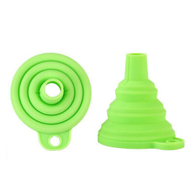 

1Pcslots Silicone Gel Foldable Collapsible Style Funnel Hopper Kitchen Cooking tools Accessories gadgets outdoor