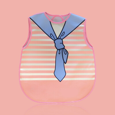 

Cute Baby Supplies 0-3T Waterproof Flower Cartoon Print Saliva Reusable Dark Buckle Feeding Bib
