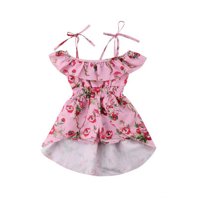 

Newborn Baby Girls Dress Party Princess Pageant Floral Dress Pageant party birthday suspender dress Kid Toddler girl Clothes