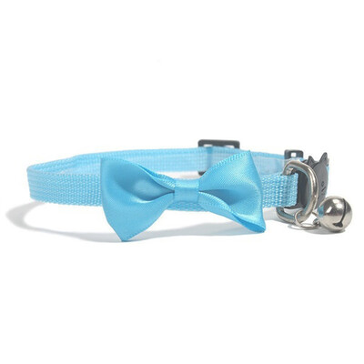 

Princess Cat Puppy Collar Small Little Dog Necklace Nylon Kitten Bow Tie Break Away Safety Doggy Collars With Bell