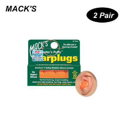 

MACKS 2 Pairs Anti-noise Silicone Earplugs Professional Waterproof Swimming Earplugs Hearing Protection Anti Snore Ear Plugs