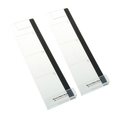 

Gobestart 2PC Computer Monitor Screen Memo Board Pads Side Panel Sticky Reminder Holders