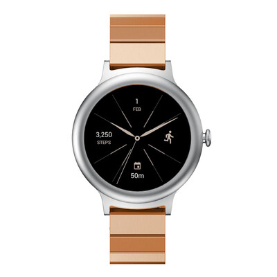 

〖Follure〗Stainless Steel Bracelet Smart Watch Band Strap For LG Watch Style BK