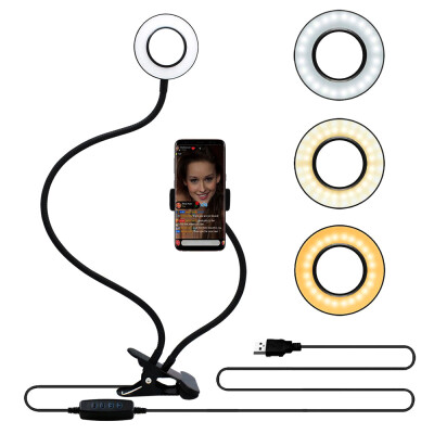 

Selfie Ring Light LED Camera Light 3 Light Modes 10-Level Brightness 360° Rotating