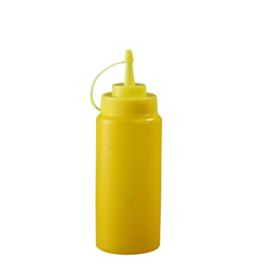 

650 ML Plastic Portable Sauce Bottle Oil Pot Household Jam Tomato Sauce Salad Dressing squeeze Red Bottle Kitchen Supplies