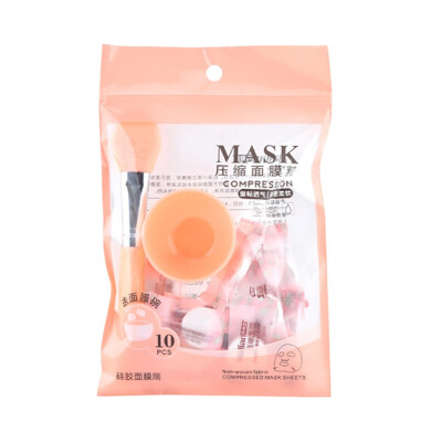 

10pcs Face Mask Paper Silicone Mask Brush Mask Mixing Bowl Set Face Care Soft Skin Care Mud Mixing Face Mask DIY Women Makeup