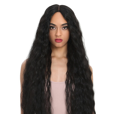 

Womens Fashion Curly Wavy Long Hair Wig Black Wig Winered Wig Cosplay Wig Brown Wavy Wig