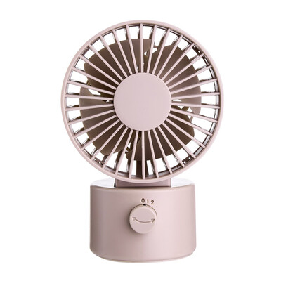 

Gobestart Desk Fan Noiseless USB Fan Cooling Fan with Double Fan Blades 2 Speeds Mini Size