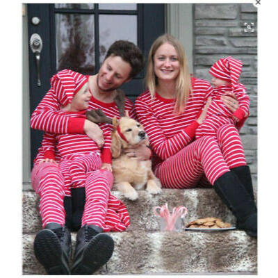 

Christmas Pajamas Family Matching Clothes Mom Dad Children Sleepwear Outfits Set