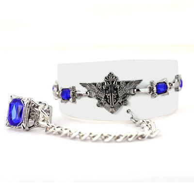

Anime Kuroshitsuji Sapphire Ring Bracelet Cosplay Unisex for Fan