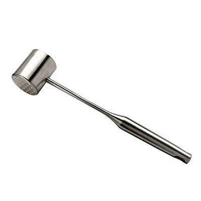 

Meat Hammer Stainless Steel Loose Meat Hammer Pounder Meat Mallet Tool for Steak Pork Kitchen Tools Double-Sided